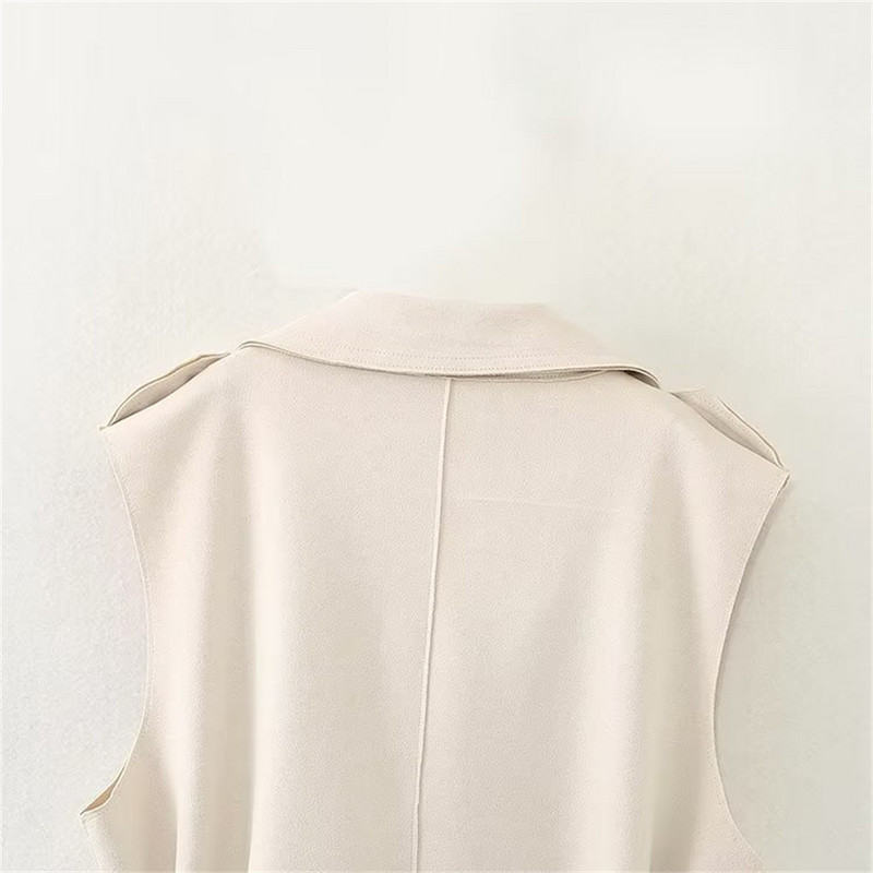 UNIZERA2023 Toamna Nouă Moda Femei din piele intoarsa de lungime medie, jachetă de cal, haină de vânt