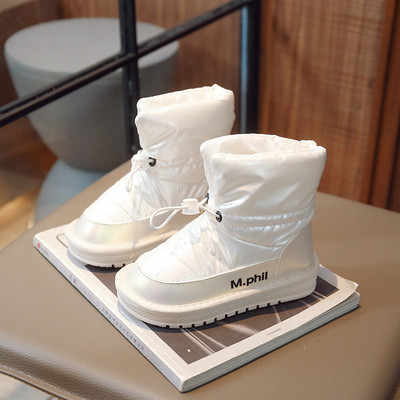 Nove zimske korejske tople i debele vodootporne protuklizne čizme za dječake, jednobojne klasične ružičaste čizme za djevojčice, dječje modne gležnjače