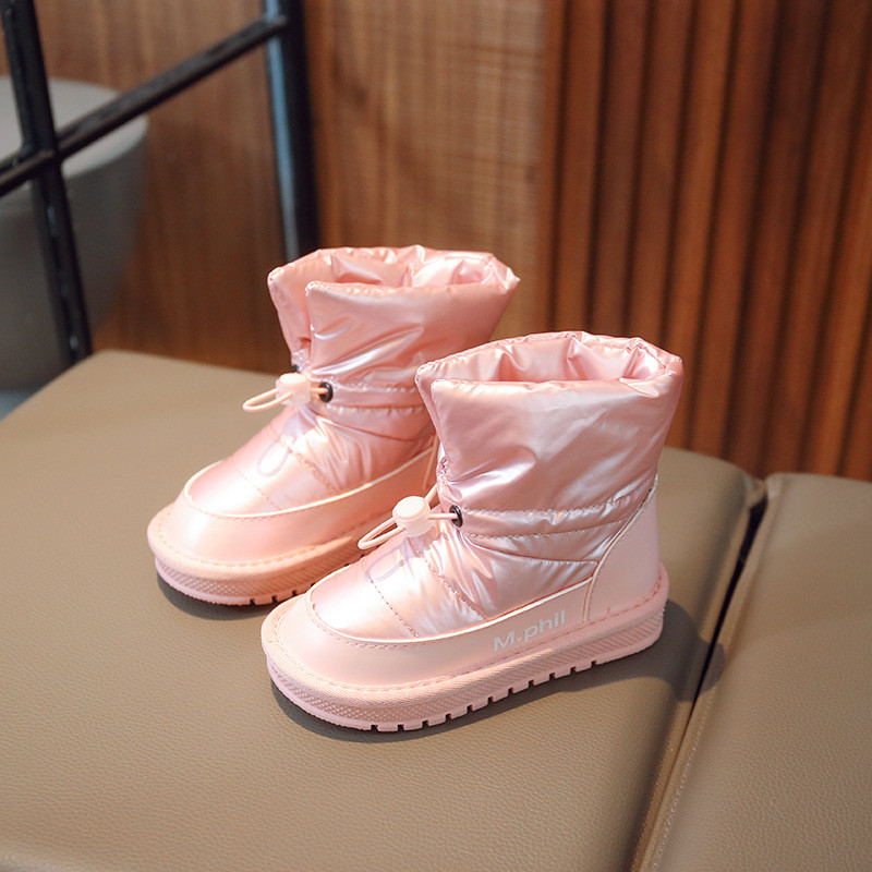 Nove zimske korejske tople i debele vodootporne protuklizne čizme za dječake, jednobojne klasične ružičaste čizme za djevojčice, dječje modne gležnjače