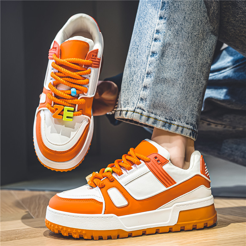 2023 m. ruduo Naujos platformos sportbačiai Vyriški madingi žali laisvalaikio batai vyrams prabangūs dizainerių riedlenčių batai Man tênis masculino