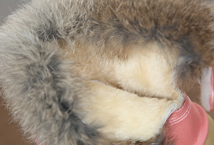 JGSHOWKITO Cizme pentru fete Cizme de zăpadă la modă pentru copii Cizme de cauciuc pentru copii mici băieți fete pentru copii mici blană caldă din bumbac de pluș