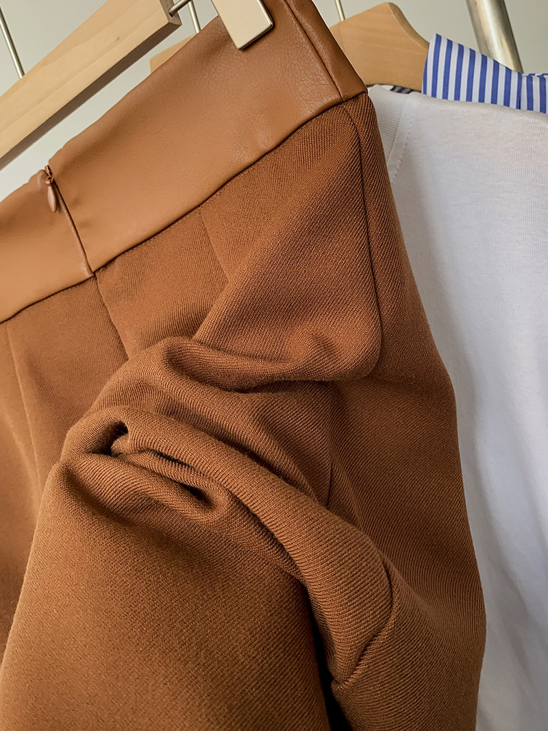 Bugilaku Jesen Zima Vintage suknje Ženske visoke struke Jednobojne Jednostavne Split Jupe Femme Uredska ženska moda Faldas Mujer