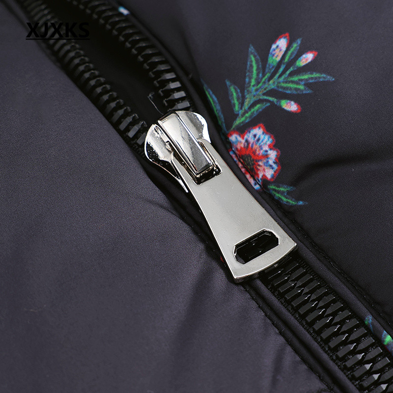 XJXKS 2023. Jesen Zima Novi visokokvalitetni ženski kardigan bez rukava s patentnim zatvaračem Labavi prekomjerni modni print