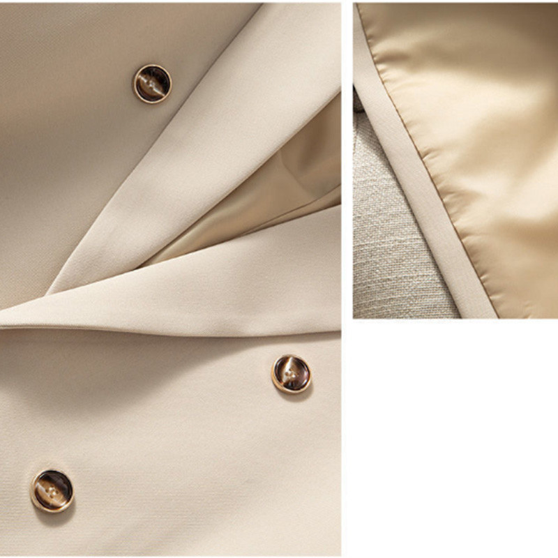 Proljeće ljeto Odijelo s dvostrukim kopčanjem Prsluk Ženska jednobojna jakna bez rukava Korejski ulični ženski poslovni prsluk Kaput Ženski prsluk