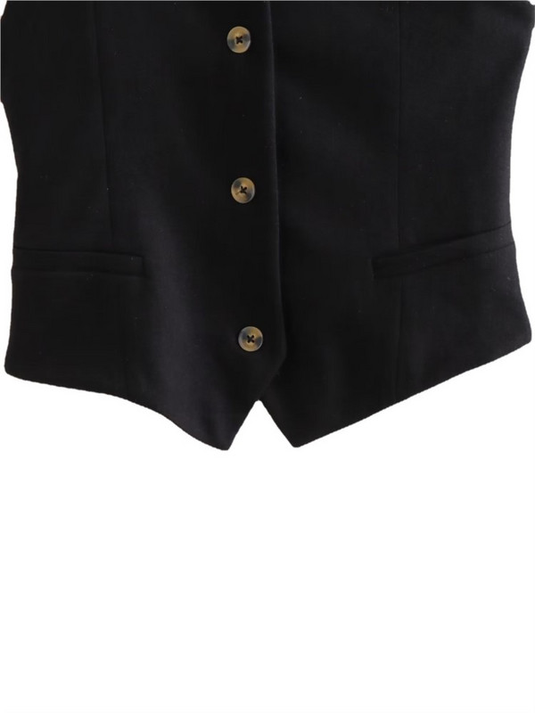 Modni ženski prsluk 2023. Ženski prsluci bez rukava Chic Ženski bijeli prsluk na jedno rame