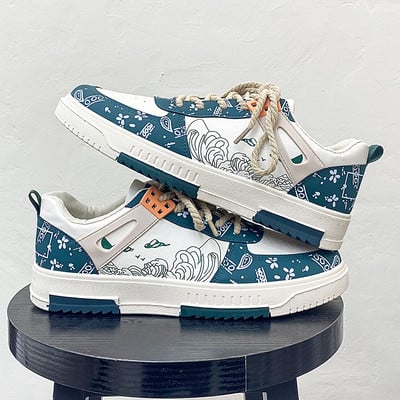 PARZIVAL Cipele za muškarce Ležerne tenisice Ljetni printovi Muške tenisice za hodanje na otvorenom Neklizajuće modne dizajnerske vulkanizirane cipele