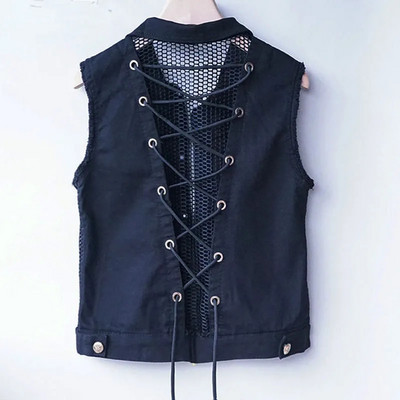 Traper prsluk Ženski novi proljeće/ljeto 2022. Jakna bez rukava sa šupljim naramenicama Kardigan gornji dijelovi Ženski prsluk Chaleco Mujer Kaputi 3XL