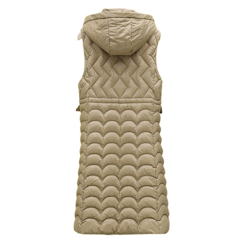 Novi Jesen Zima Ženski prsluk bez rukava Topla pufer jakna Ultra lagana srednje duga pamučna vesta Ženska vanjska odjeća Ležerne majice