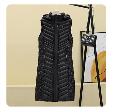 Itin lengvas, plonas medvilninės liemenės paltas, moteriškas rudeninis, žieminis, plona striukė su gobtuvu, neperpučiama vėjo, moteriška liemenė be rankovių striukės viršūnės