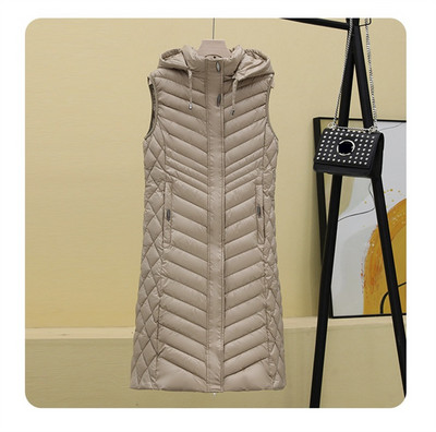 Itin lengvas, plonas medvilninės liemenės paltas, moteriškas rudeninis, žieminis, plona striukė su gobtuvu, neperpučiama vėjo, moteriška liemenė be rankovių striukės viršūnės