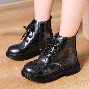2023 Brightly δερμάτινα παπούτσια Παιδική μόδα Παιδικά κοντές μπότες Αντιολισθητικά υποδήματα Φθινοπωρινά άνετα παιδικά παπούτσια για κορίτσια για αγόρια G06274