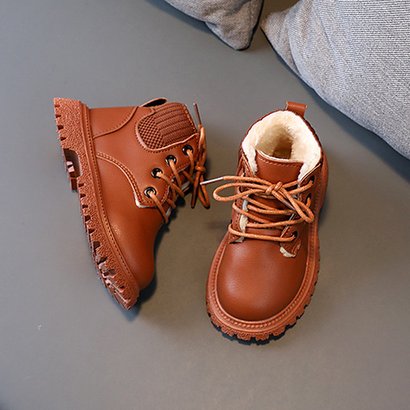 Dječje čizme za snijeg u novom stilu 2022. Djevojčice Dječaci Plišane kratke čizme Ležerne tople cipele za gležnjeve Dječje modne tenisice za djecu F07195