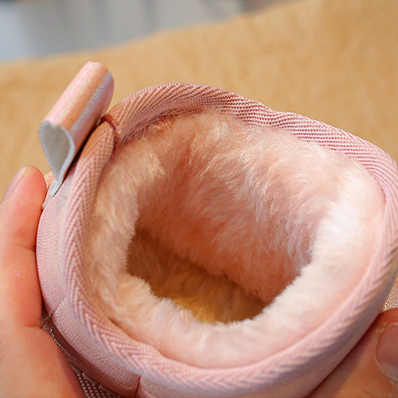 Sniego batai vaikams, 2022 m. Nauji žiemos batai su terminiais batais studentams, trumpi batai su grotelėmis, sniego batai mergaitėms G10071