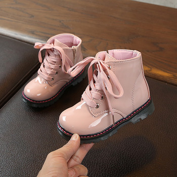 2023 Fashion Autumn Παιδικές μπότες PU Δερμάτινη μπότα Νέα άνοιξη παιδικά παπούτσια για αγόρια για κορίτσια Αντιολισθητικά παπούτσια πλατφόρμας ποδιών Παιδικά F12223