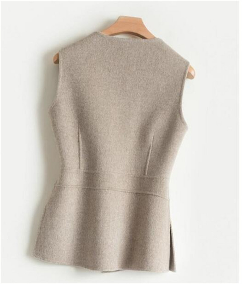 2023 m. dirbtinės ėrienos vilnos liemenės, moteriškos žieminės šiltos talpyklos, pliušinės storos liemenės, korėjietiškos striukės be rankovių, kasdieniai viršutiniai drabužiai, viršutiniai drabužiai