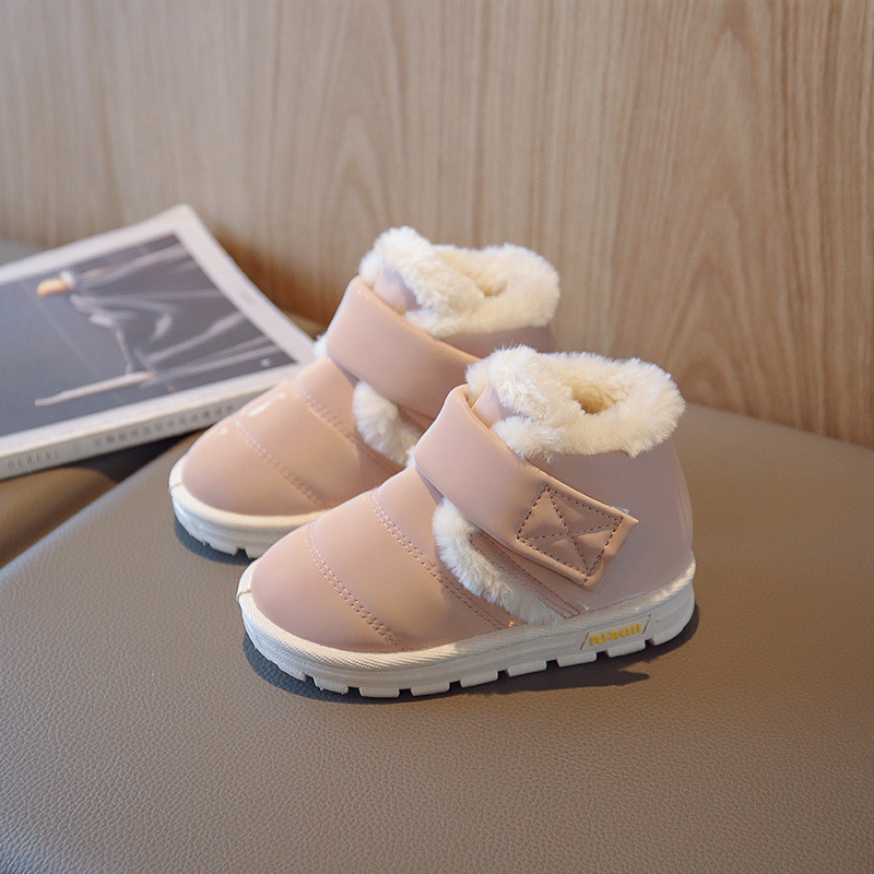 Pahuljaste plišane dječje cipele za zimu, sve za djevojčice, čizme za snijeg, dječje 2022. Debeli baršun, pamučne cipele za dječake, dječja obuća F09281