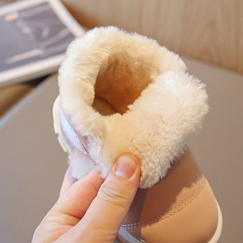 Pahuljaste plišane dječje cipele za zimu, sve za djevojčice, čizme za snijeg, dječje 2022. Debeli baršun, pamučne cipele za dječake, dječja obuća F09281