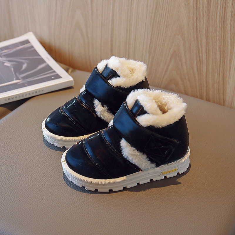 Pahuljaste plišane dječje cipele za zimu, sve za djevojčice, čizme za snijeg, dječje 2022. Debeli baršun, pamučne cipele za dječake, dječja obuća F09281