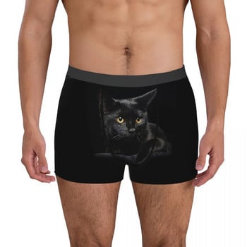 Black Cat Cute Kawaii Animal Aniamls Долни гащи Homme Panties Мъжко бельо Ventilate Shorts Boxer Briefs