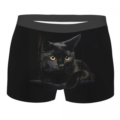 Black Cat Cute Kawaii Animal Aniamls Gaće Homme Gaćice Muško donje rublje Ventilate Shorts Bokserice