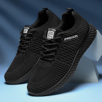 Външни мъжки маратонки Вулканизирани обувки 2021 Мъжки ежедневни обувки Модни дишащи леки спортни обувки с връзки за мъже Удобни