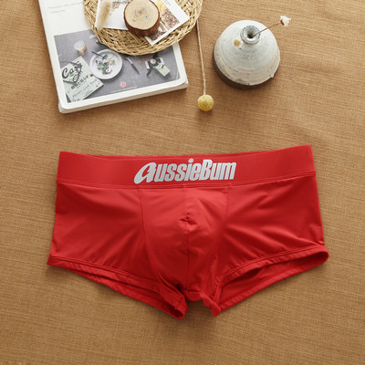 Aussiebum muške gaćice Milk Silk Seksi donje rublje niskog struka Elastične trodimenzionalne udobne bokserice s remenom