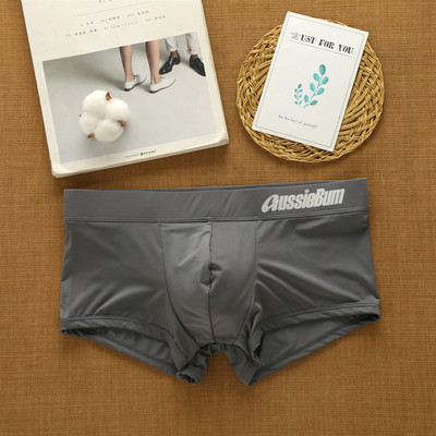 Aussiebum muške gaćice Milk Silk Seksi donje rublje niskog struka Elastične trodimenzionalne udobne bokserice s remenom