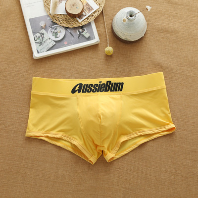 Aussiebum muške gaćice Milk Silk Seksi donje rublje niskog struka Elastične trodimenzionalne udobne bokserice s remenom