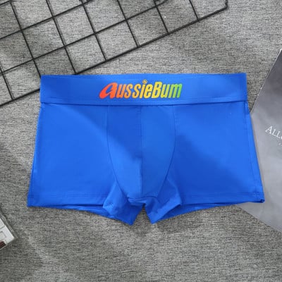Aussiebum muške gaćice Milk Silk Seksi donje rublje niskog struka Elastične trodimenzionalne udobne bokserice s remenom