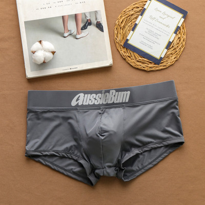 Aussiebum muške gaćice Milk Silk Seksi donje rublje niskog struka Elastične trodimenzionalne udobne bokserice s remenom