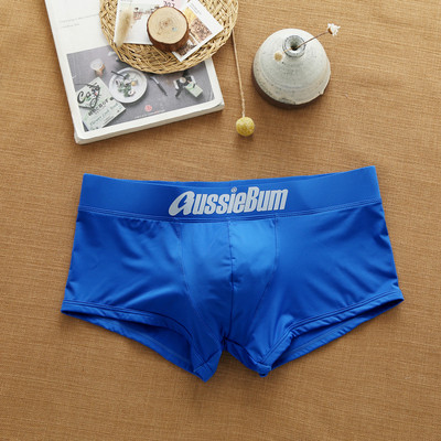 Aussiebum muške gaćice Milk Silk Seksi donje rublje niskog struka Elastične trodimenzionalne udobne bokserice s remenom