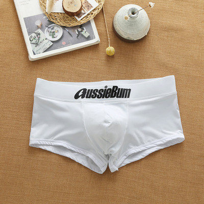 Aussiebum muške gaćice Milk Silk Seksi donje rublje niskog struka Elastične trodimenzionalne udobne bokserice s remenom