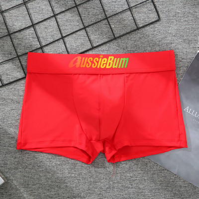 Aussiebum muške gaćice Milk Silk Seksi donje rublje niskog struka Elastične trodimenzionalne udobne bokserice s remenom