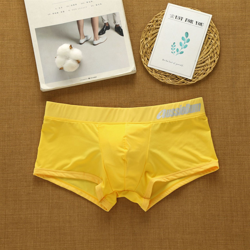 Aussiebum muške gaćice Milk Silk Seksi donje rublje niskog struka Elastične trodimenzionalne udobne bokserice s remenom