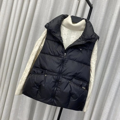 Ženski kaput od pamučnog prsluka Jesen Zima Modni prsluk bez rukava Ženske parke s podstavljenim pamukom Ženski prsluci Prsluk