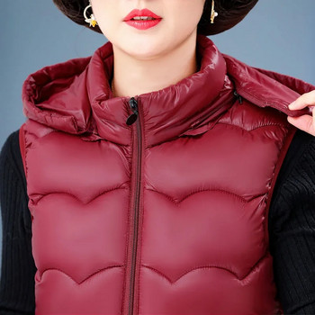 2022 Φθινόπωρο Χειμώνας Βαμβακερό μπουφάν Γυναικείο γιλέκο με κουκούλα casual γιλέκο Γυναικείο παλτό Parka Chaleco Mujer 5XL