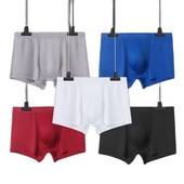 Νέα Ανδρικά Εσώρουχα Μπόξερ Ανδρικά Εσώρουχα Μπόξερ Ανδρική Ελαστικότητα Αναπνεύσιμη Άνετη Άνευ ραφής Ice Silk Man Μασίφ σώβρακο Σορτς σορτς