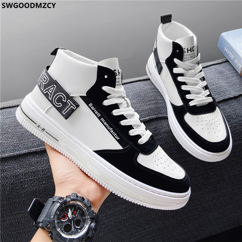 Sportska obuća za muškarce 2023. Visoke tenisice Vulkanizirane cipele Muške tenisice Kožna obuća za slobodno vrijeme Muškarci Sapatilhas Homem Zapatos 운동화