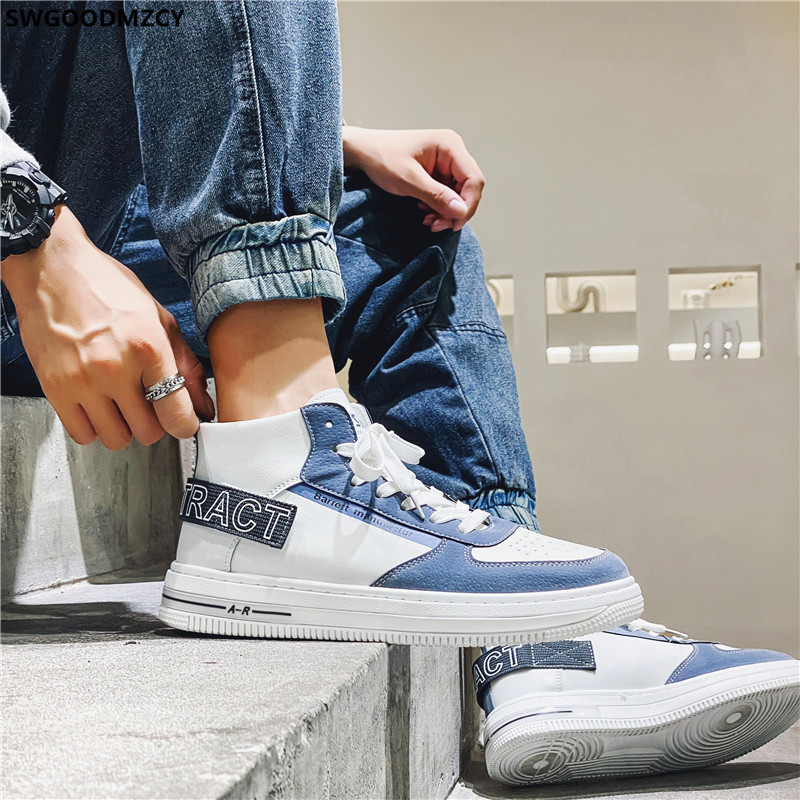 Sportska obuća za muškarce 2023. Visoke tenisice Vulkanizirane cipele Muške tenisice Kožna obuća za slobodno vrijeme Muškarci Sapatilhas Homem Zapatos 운동화