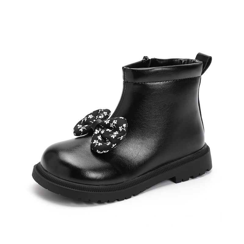 Bezvremenske i svestrane slatke čizme za djecu Djevojčice Princeze Elegantne cvjetne leptir kravate Jesenske cipele s platformom Školske čizme za djevojčice G09154