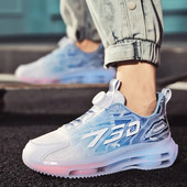 Pánske bežecké topánky s rotačnou prackou, robustné, trendy, unisex, hrubá podrážka, bežecká obuv, nazúvacia, outdoorová, tenisová obuv Masculino