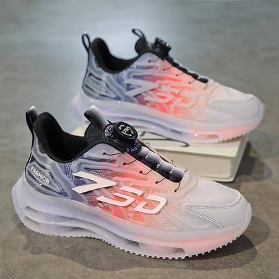 Pánske bežecké topánky s rotačnou prackou, robustné, trendy, unisex, hrubá podrážka, bežecká obuv, nazúvacia, outdoorová, tenisová obuv Masculino