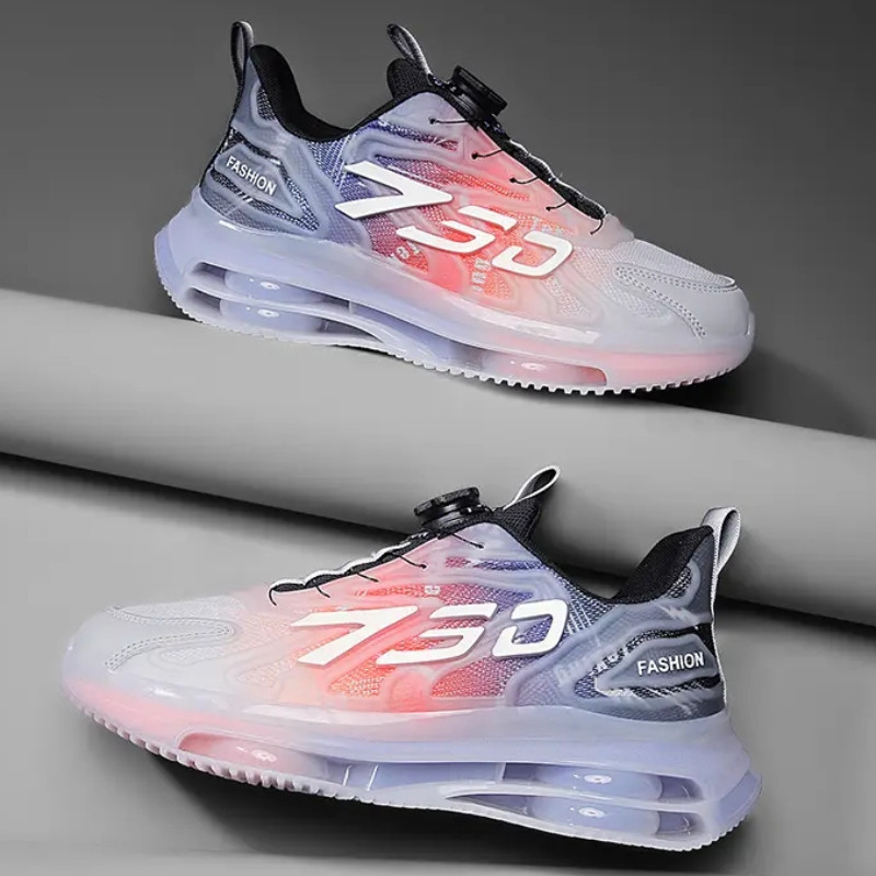 Pánske bežecké topánky s rotačnou prackou, robustné, trendy, unisex, hrubá podrážka, bežecká obuv, nazúvacia, outdoorová, tenisová obuv Masculino