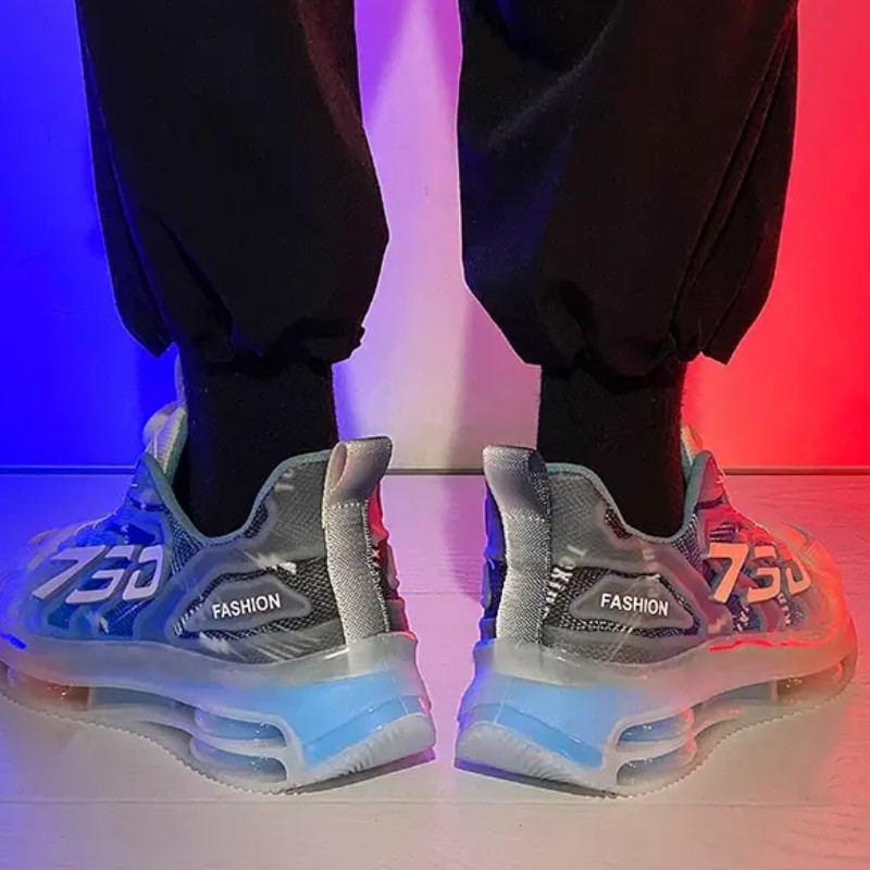 Pánske bežecké topánky s rotačnou prackou, robustné, trendy, unisex, hrubá podrážka, bežecká obuv, nazúvacia, outdoorová, tenisová obuv Masculino
