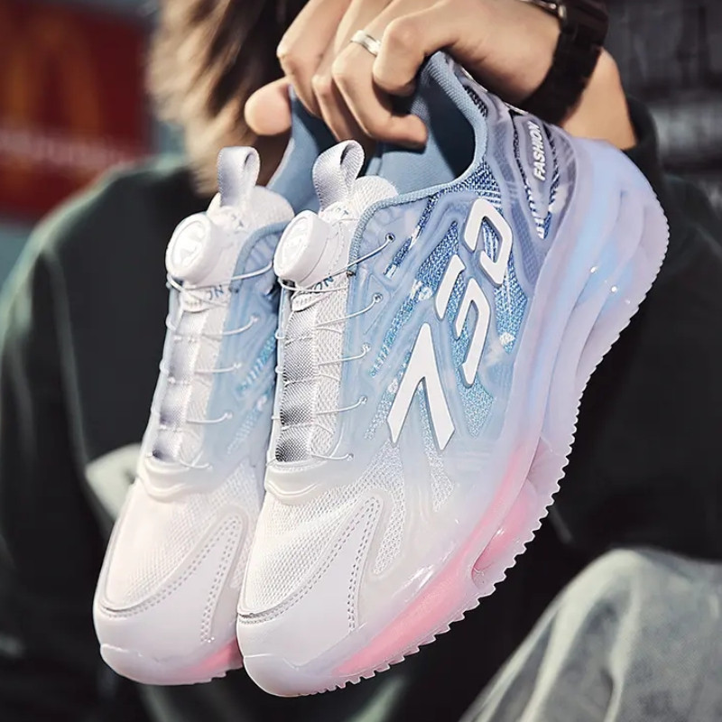 Pánske bežecké topánky s rotačnou prackou, robustné, trendy, unisex, hrubá podrážka, bežecká obuv, nazúvacia, outdoorová, tenisová obuv Masculino