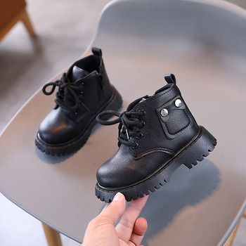 Βρεφικά παπούτσια για αγόρια σε στυλ Αγγλίας Επώνυμα Σχεδιαστής Κοντές μπότες Παπούτσια Παιδικά κορίτσια Όμορφα μαθητικά παπούτσια για περπάτημα εξωτερικού χώρου G09123