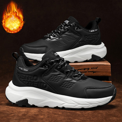 2023 New Fashion Old Daddy Pantofi pentru bărbați cu șireturi din piele Pantofi cu platformă din plasă, pantofi respirabili, Tenis Masculino, pantofi groși