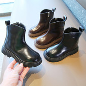 Gležnjače s platformom za djevojčice princeze Modni bočni patentni zatvarač Debeli donji dio Kratke čizme s cijevi Jesen Zima Školske cipele Dječje G10193