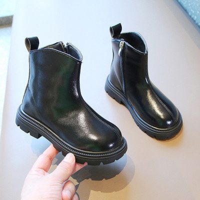 Gležnjače s platformom za djevojčice princeze Modni bočni patentni zatvarač Debeli donji dio Kratke čizme s cijevi Jesen Zima Školske cipele Dječje G10193