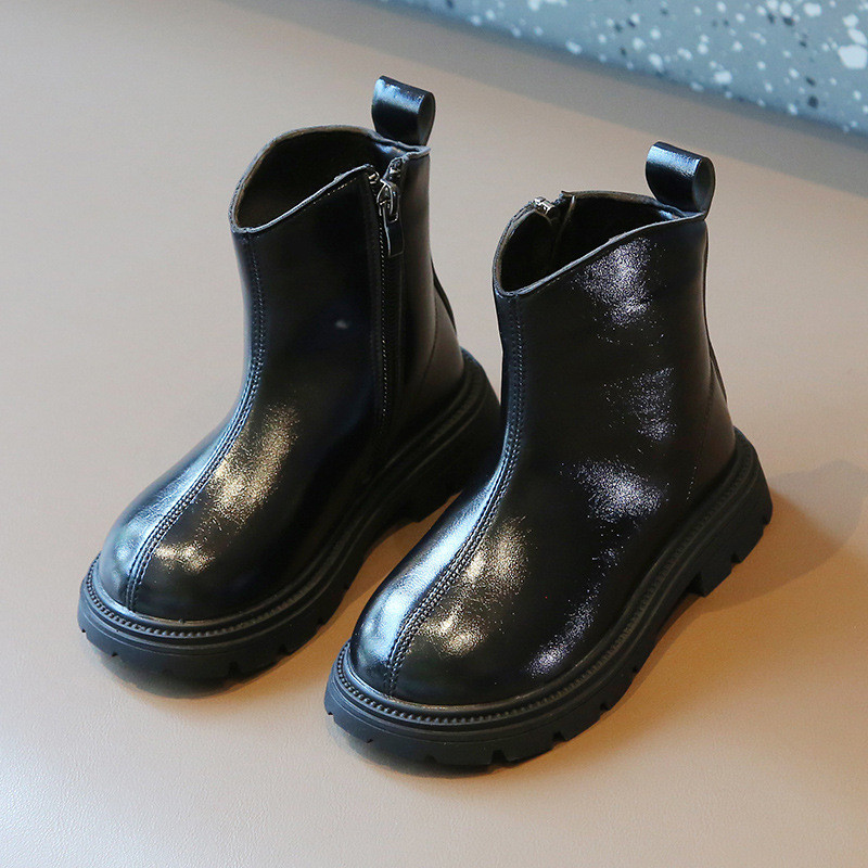 Gležnjače s platformom za djevojčice princeze Modni bočni patentni zatvarač Debeli donji dio Kratke čizme s cijevi Jesen Zima Školske cipele Dječje G10193